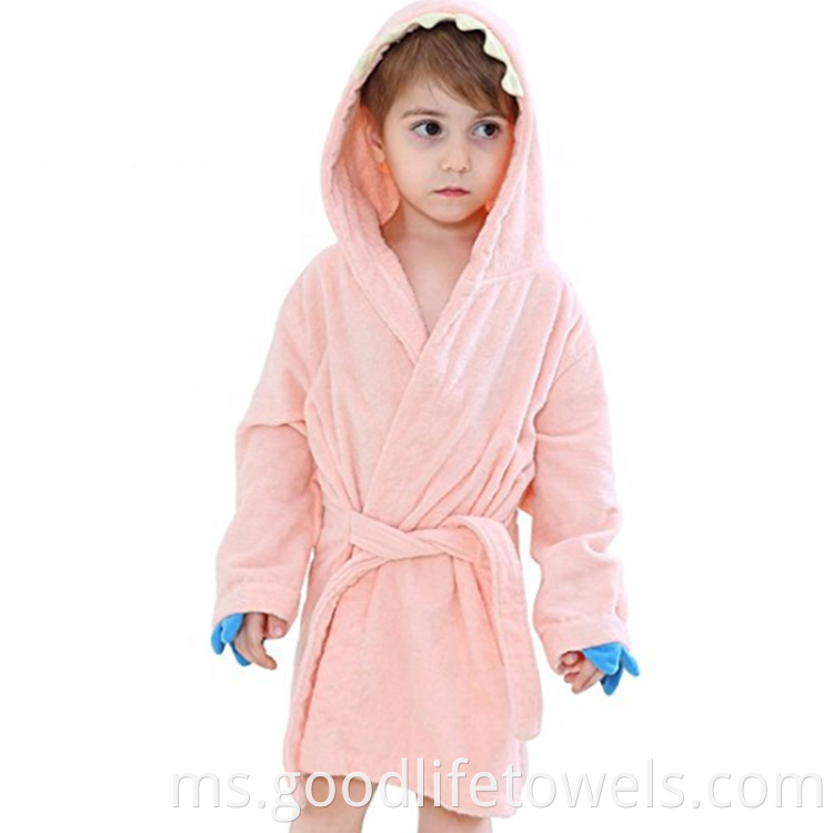 100 Organic Cotton Hooded Baby Bathrobe